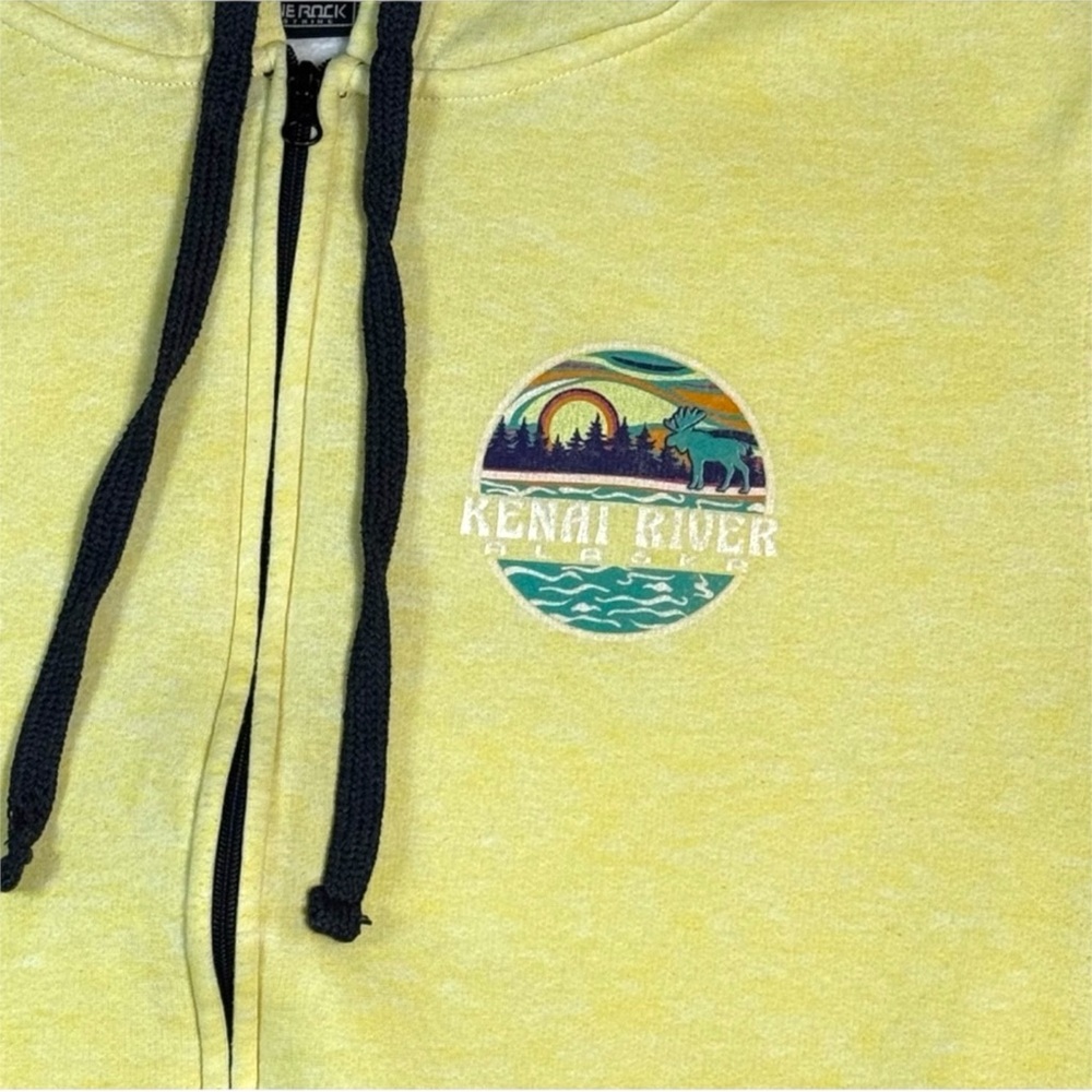 Kenai River Alaska Yellow Zip-Up Hoodie Unisex L Outdoors
A1 - Picture 2 of 8